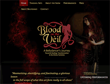 Tablet Screenshot of bloodontheveil.com